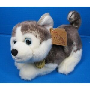 Miyoni Tots by Aurora Plush Siberian Husky Dog Wolf Toy Stuffed Animal 9" w/tag